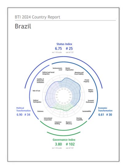 India Brazil Business and Cultural Council - Report and Publication in BTI Country Report 2024